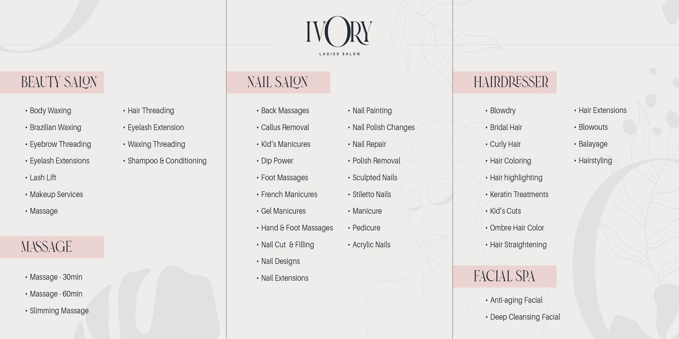 Ivory Salon Services